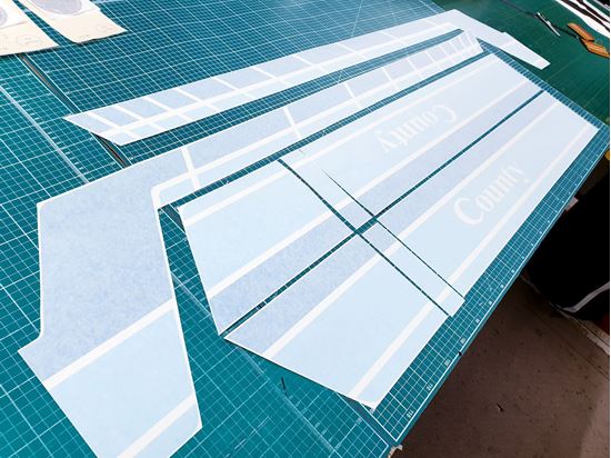 Zen Graphics - Defender 90 County 1984 - 1986 side Stripes / Stickers