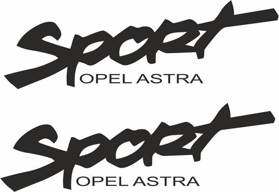 Zen Graphics - Opel Astra Sport Decals / Stickers