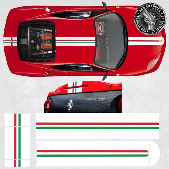 Picture of Ferrari 360 Modena CS / Challenge / Stradale over the top Stripes