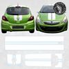 Picture of Opel Corsa D 2006- 14 over the top Stripes / Stickers EXACT FACTORY FIT
