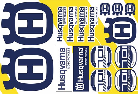 Picture of Husqvarna Track and street race sponsor Sticker Sheet