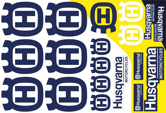 Picture of Husqvarna Track and street race sponsor Sticker Sheet