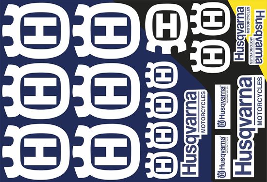 Picture of Husqvarna Track and street race sponsor Sticker Sheet