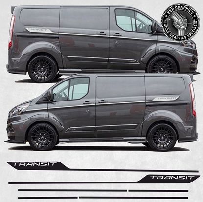 Picture of Transit Custom Long Wheel Base and Short Wheel Base Universal upper side Stripes  / Stickers