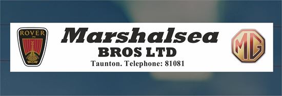 Picture of Marshalsea MG Rover - Taunton Dealer rear glass Sticker