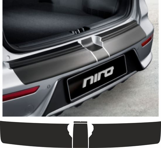 Picture of Kia Niro HEV / PHEV 2016 - 2020 rear Bumper Protection Vinyl EXACT FACTORY FIT