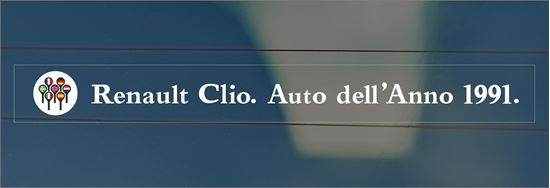 Picture of Renault Clio Williams  / 16S  Car of the Year 1991 replacement Glass Decal / Sticker