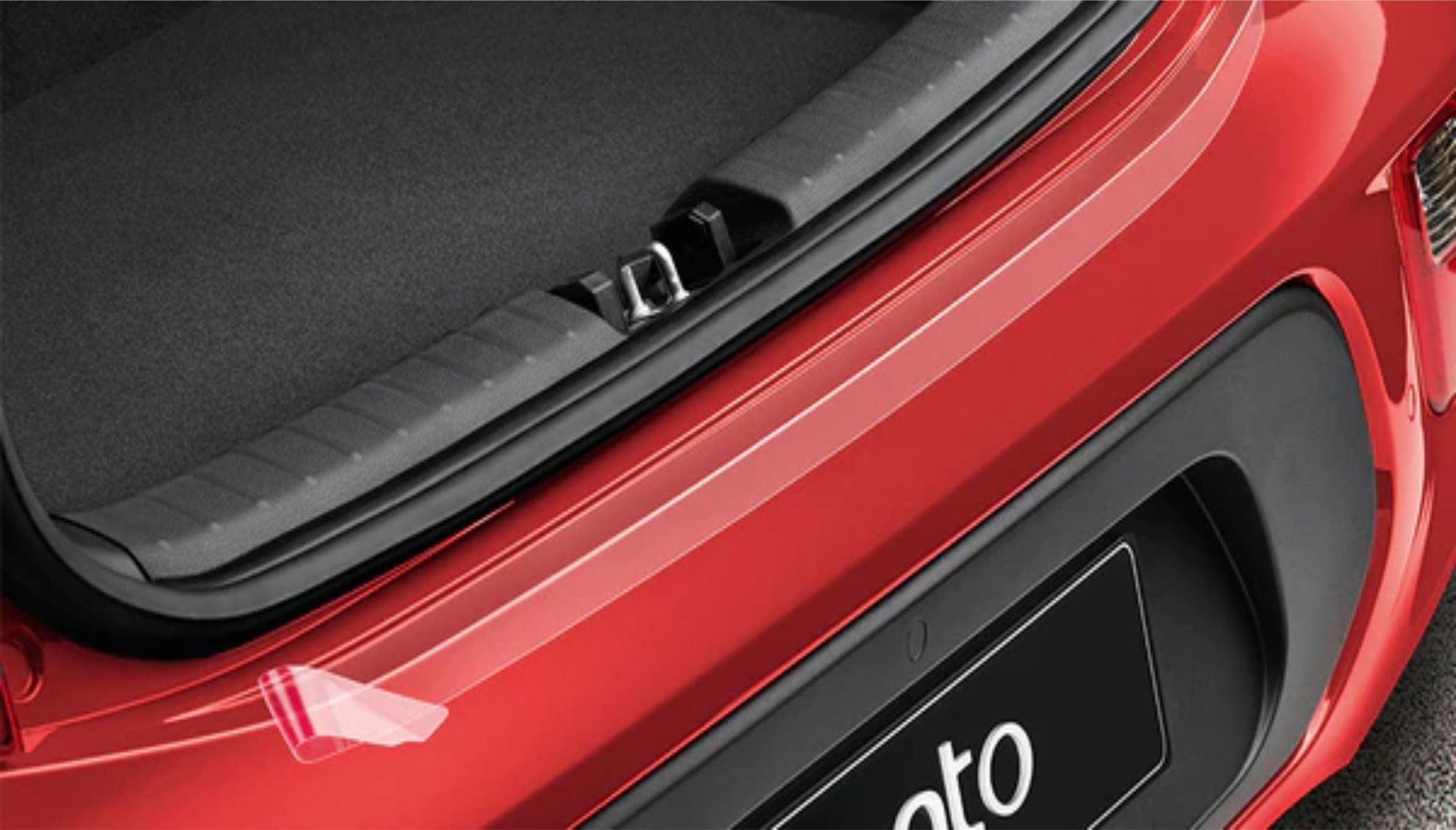 Zen Graphics Kia Picanto 2017 onwards rear Bumper Protection Vinyl