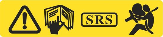 Picture of Land Rover Discovery 2 TD5 V8 Front Panel SRS Airbag Warning Decal / Sticker