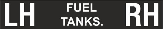 Picture of Land Rover Defender Series 2a / 3 Fairey FFR Fuel Tank Switch Military overlay Decal / Sticker