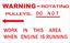 Picture of MG Metro replacement Engine Bay Decal / Sticker