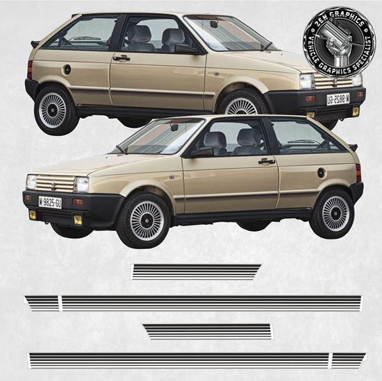 Picture of Seat Ibiza GL MK1 replacement Stripes  / Stickers FACTORY FIT