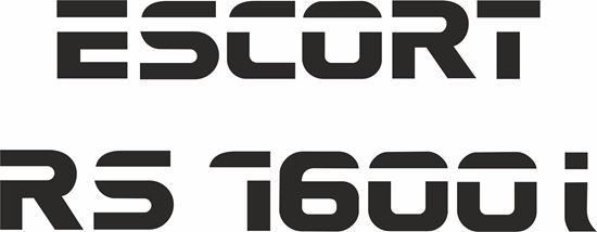 Picture of Ford Escort MK3 RS 1600i rear Hatch replacement  Decals / Stickers