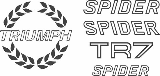 Picture of Triumph TR7 SPIDER 1980 replacement Decals / Stickers