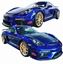 Picture of 718 / 982 Cayman - Boxster side Stripes Martini Colours side Stripes and Wing Decal
