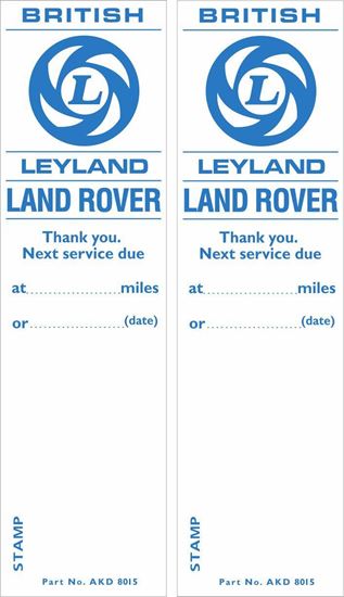 Picture of Land Rover Series 1 / 2 / 3 Service  Decal / Sticker