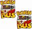 Picture of VW T1 Born to Bus Decals  / Stickers