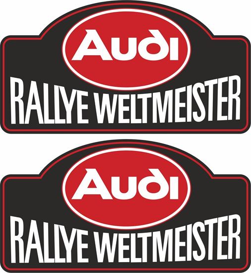 Picture of Audi Rallye Weltmeister Decals / Stickers