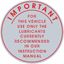 Picture of Land Rover Defender / Series  2  / 3 Lubrication Decal / Sticker