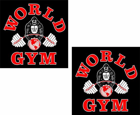 Picture of World Gym Decals / Stickers