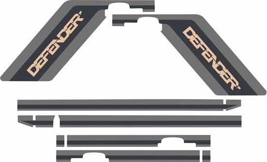 Picture of Defender 110 1992 - 1998 5 Door side Stripes Decals / Stickers