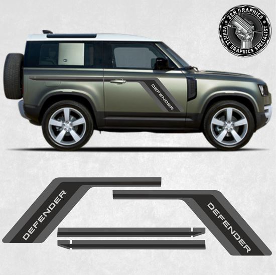 Picture of Defender 90 Classic style side Graphics / Stickers