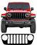 Picture of Jeep Wrangler JL 2018 - 2023 Grill Vinyl / Decal