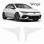 Picture of VW Golf R / GTi / GTD MK8 2020 onwards Front Wing Protection for near side and off side