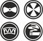 Picture of Triumph Stag Choke / Fan / rear Window / Cigarette Lighter Switch replacement Halogen Headlamp Decals / Stickers