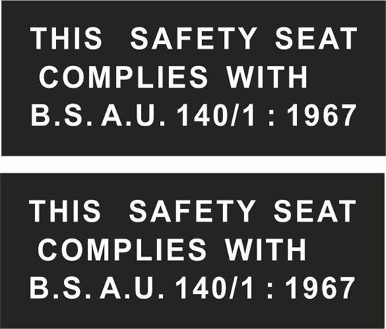 Picture of Range Rover Classic 2 Door Seat Decals / Stickers