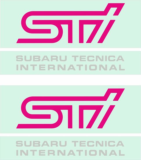 Picture of Rev E Impreza STI Blob eye  fog cover Decals / stickers SILVER