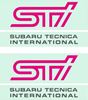 Picture of Rev E Impreza STI Blob eye fog cover Decals / stickers ANTHRACITE