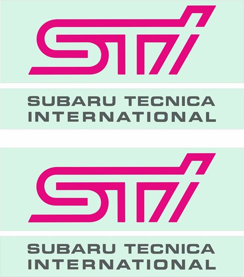 Picture of Rev E Impreza STI Blob eye fog cover Decals / stickers ANTHRACITE