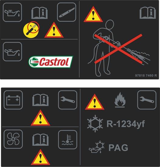 Picture of Renault Clio / Megane MK4 replacement Slam Panel Stickers / Decals