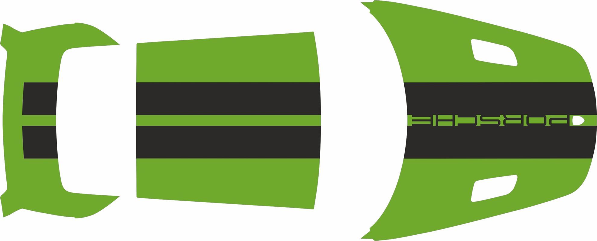 Zen Graphics 991 GT3 RS 2018 2019 OTT Stripes and Wing Decal