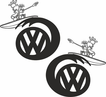 Picture of VW Fido Dido Decals / Stickers