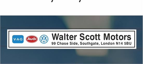 Picture of Walter Scott - Southgate London Dealer rear glass Sticker