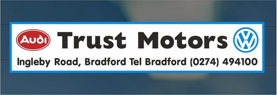 Picture of Trust Motors - Bradford Dealer rear glass Sticker