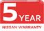 Picture of Nissan 5 Year Warranty replacement Badge