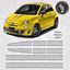 Picture of Abarth 695 Tributo Ferrari over the top Stripes EXACT FACTORY FIT