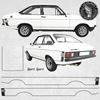 Picture of Ford Escort MK2 1600 Sport Stripes  / Decals