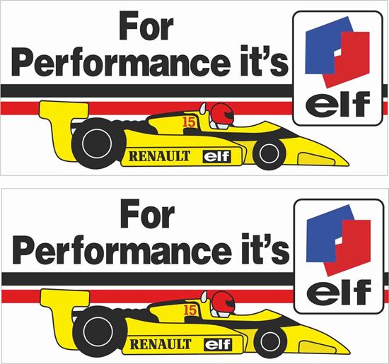 Picture of Renault F1 elf Decals / Stickers