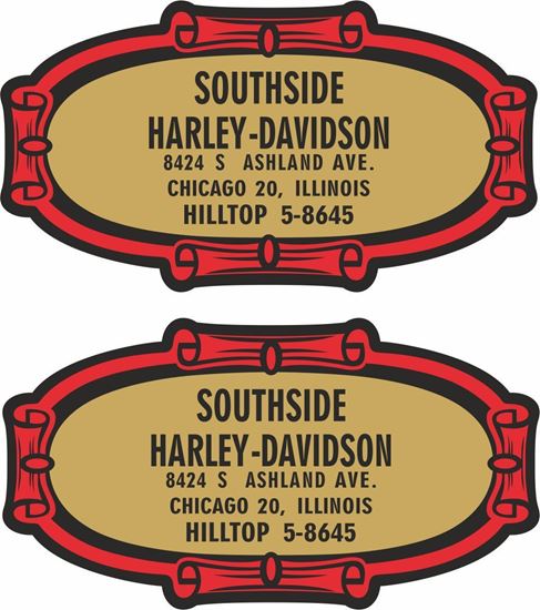 Picture of Southside Harley Davidson - Chicago Dealer Decals / Stickers