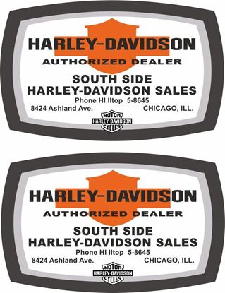 Picture of Southside Harley Davidson - Chicago Dealer Decals / Stickers