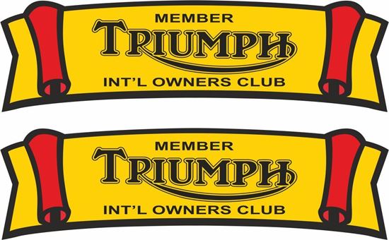 Picture of Member Triumph International Club Decals / Stickers