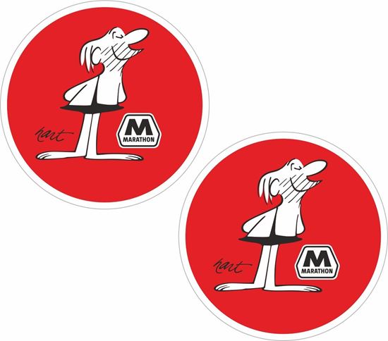 Picture of Marathon Gas Decals / Stickers