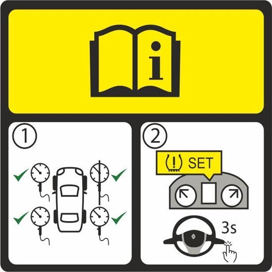 Picture of Renault Clio MK4 replacement Tyre Set Sticker / Decal