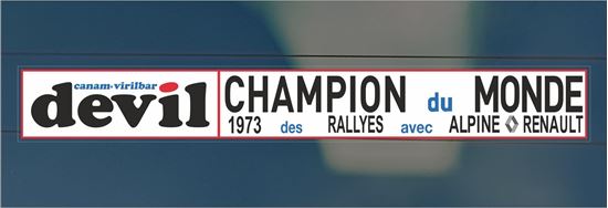 Picture of Alpine A110 World Rally Champion Devil Decal / Sticker