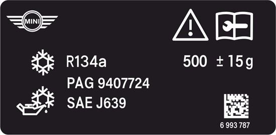 Picture of Mini F60 / F56 Coolant Label / Sticker