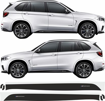 Picture of X5 F15 / F85 - X6 F16 / F86 Performance side Sill Stripes / Stickers